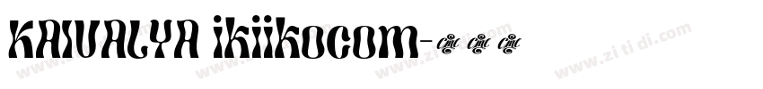 KAIVALYA ikiikocom字体转换